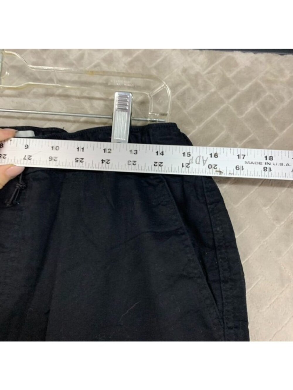 No Boundaries Pants Women L Black Cargo Jogger Elastic Waist High Rise Goth Rave - Picture 4 of 8